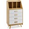 Costway 3-Cube Chest of Drawers Storage Organizer 4-Drawer Dresser with Countertop